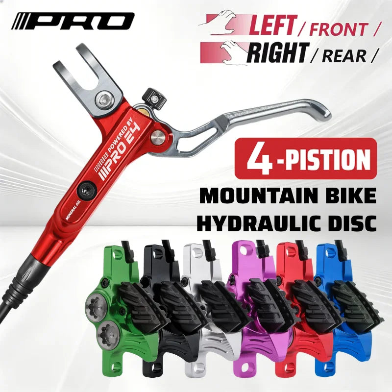IIIPRO E4 4-Piston MTB Hydraulic Disc Brake Set 800/1550mm
