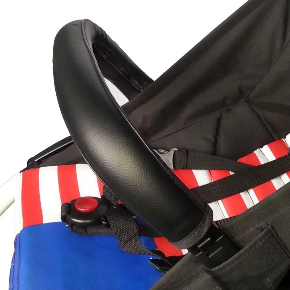PU Leather Stroller Handlebar Cover – Universal Zipper Sleeve