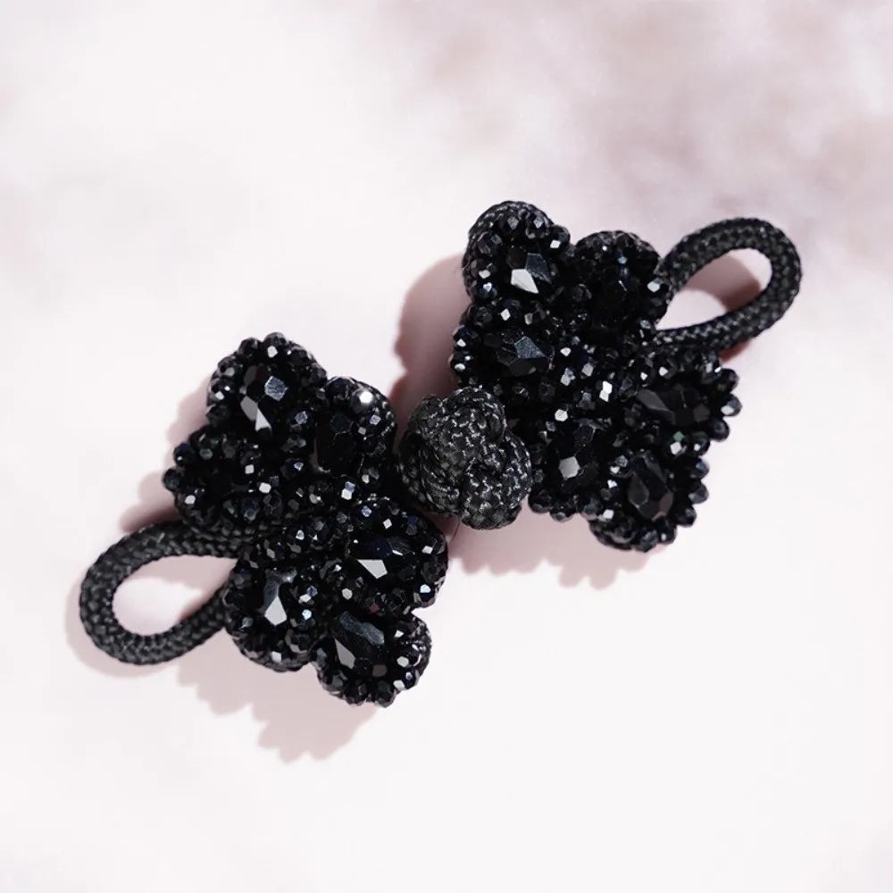 Chinese Style Beaded Shank Buttons for DIY Sewing | 1 Pair