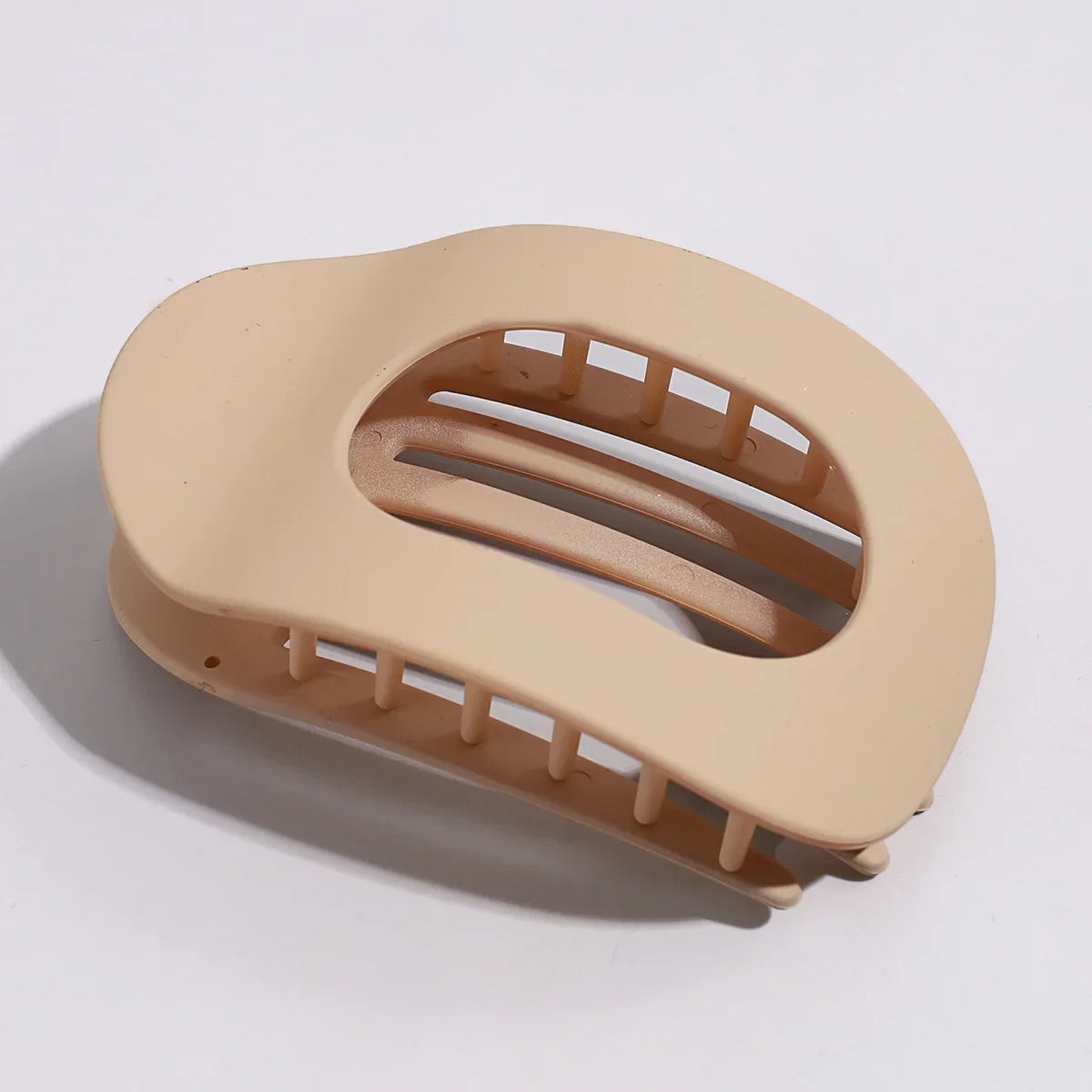 Matte Oval Hair Claw Clips for Women – Duckbill Bun Clip