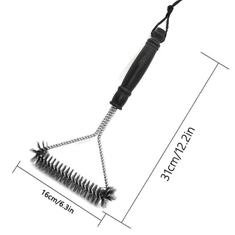 Stainless Steel BBQ Grill Cleaning Brush with Handle | Nixie