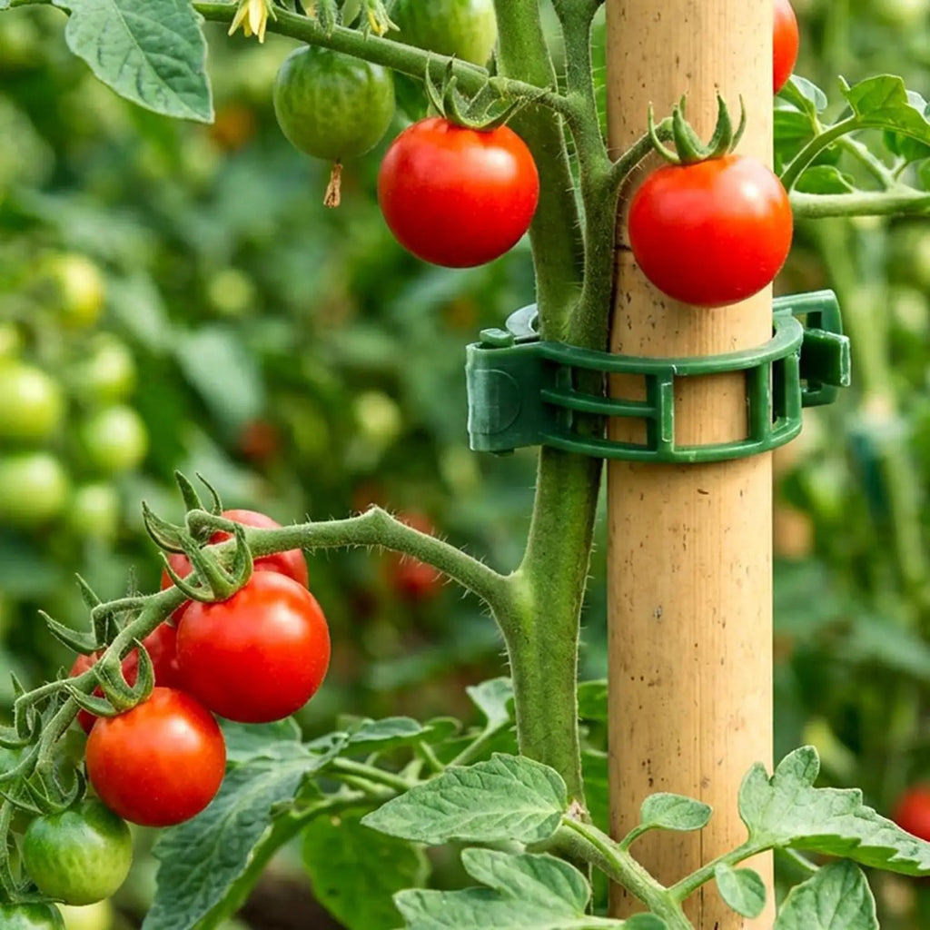 100pcs Tomato Plant Clips – Vine & Stem Support Clamps
