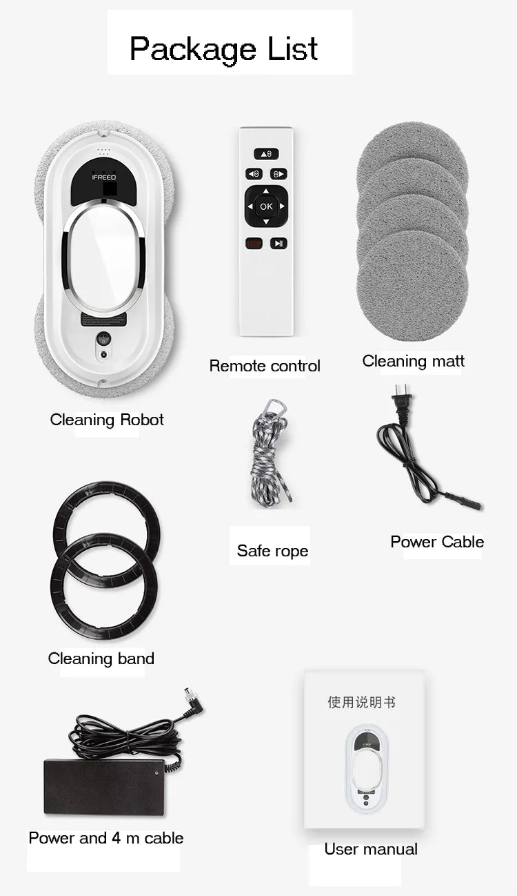 Smart Automatic Window Cleaning Robot – Glass & Tile Cleaner