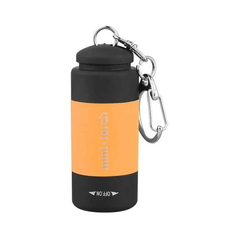 USB Rechargeable LED Keychain Flashlight – Waterproof Pocket Torch