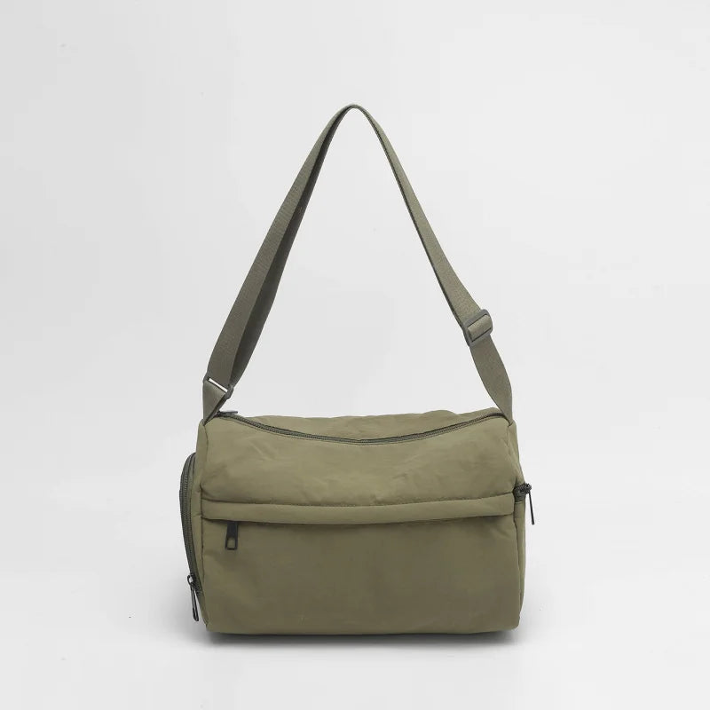 Minimalist Large-Capacity Nylon Shoulder Crossbody Bag