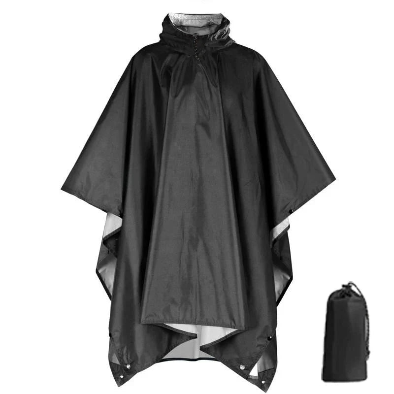 Heavy Duty Waterproof Rain Poncho – Lightweight Camping Raincoat