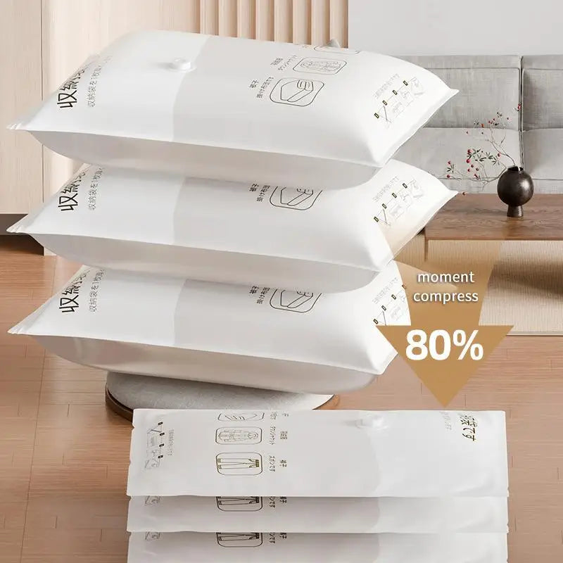 Reusable Airtight Vacuum Storage Bags – Space-Saving Compression