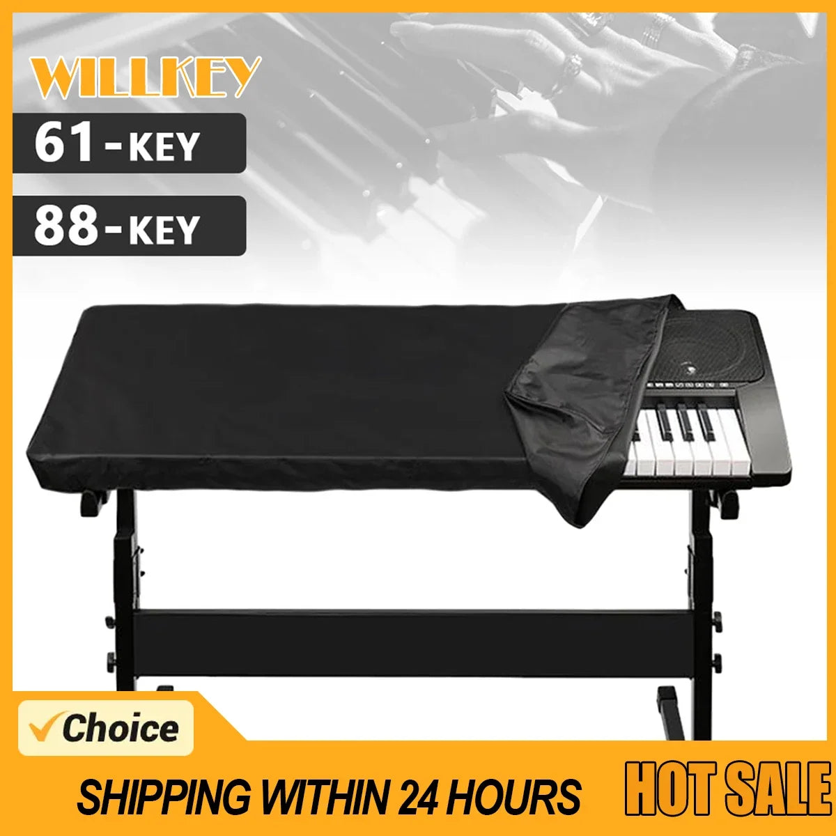 Piano Keyboard Dust Cover – 61 & 88 Key Cloth Protector