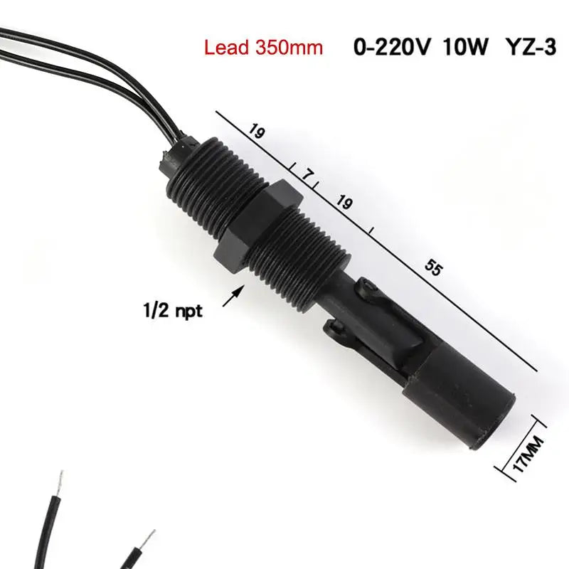 PP Horizontal Float Switch – Side Mount Water Level Sensor