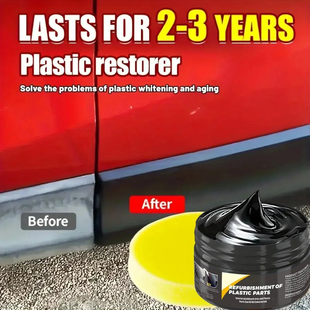 Car Interior Wax – Plastic Restorer & Leather Gloss Nano Coat
