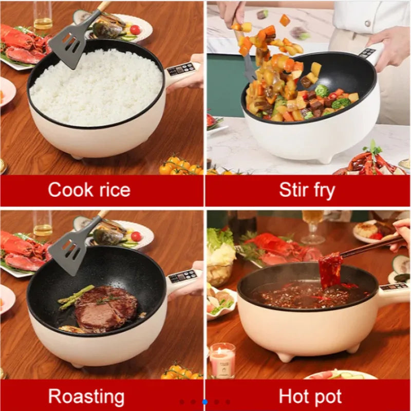 Multifunctional Electric Cooking Pot – Steam & Fry