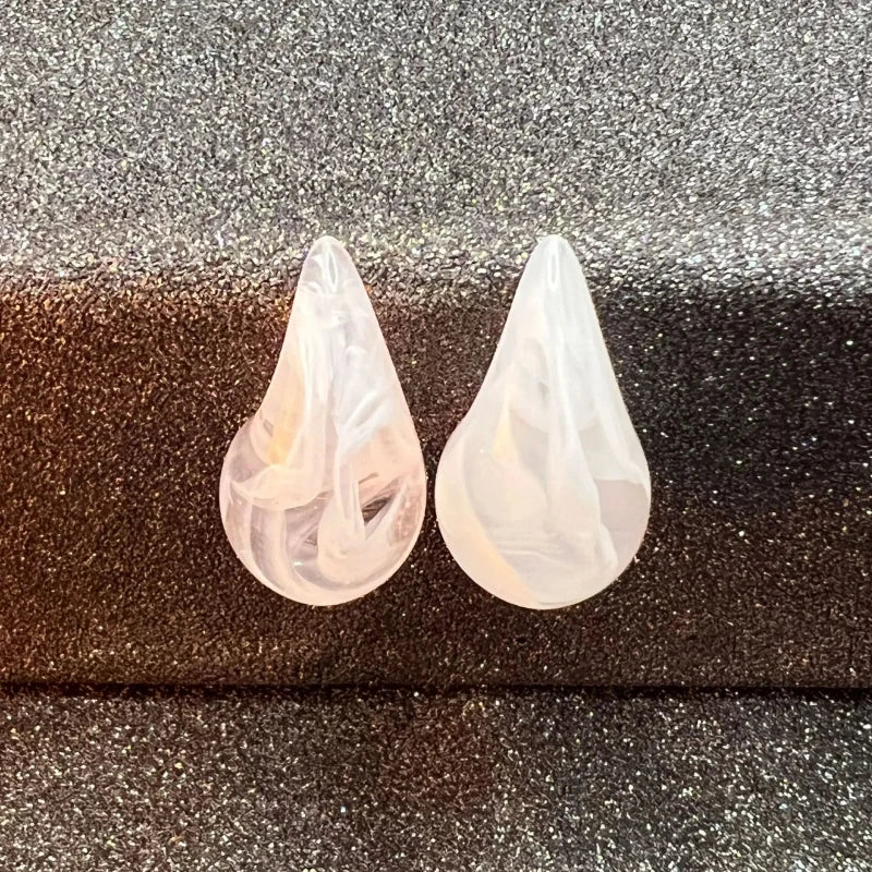 Women's Acrylic Waterdrop Stud Earrings – Lightweight Fashion