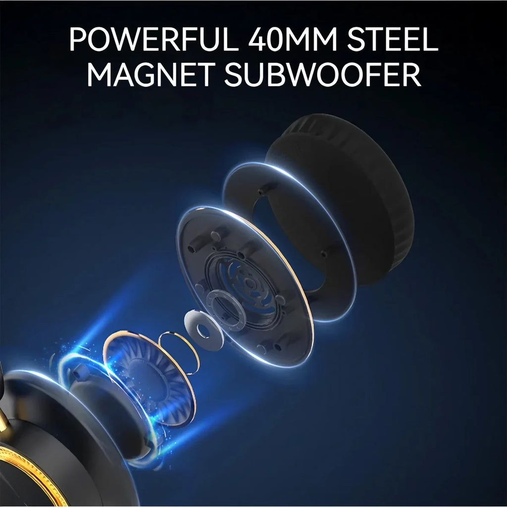 STONEGO H8 Wireless Bluetooth Over-Ear Headphones | HiFi Bass