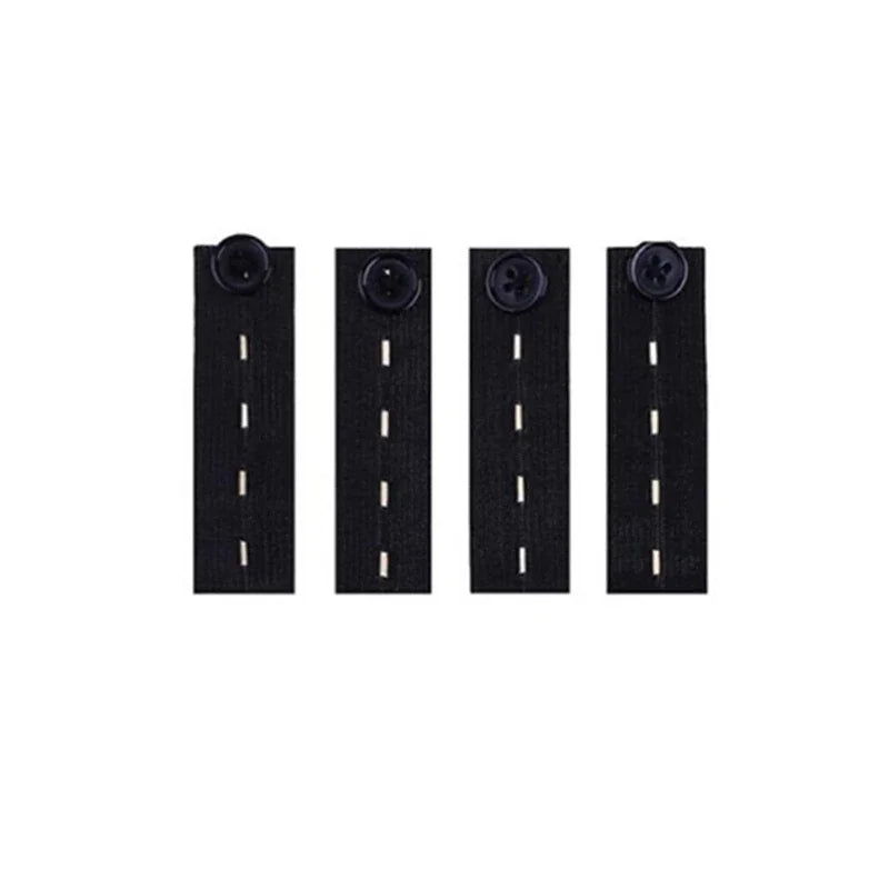 4pcs Elastic Waistband Extension Buckles for Jeans & Maternity