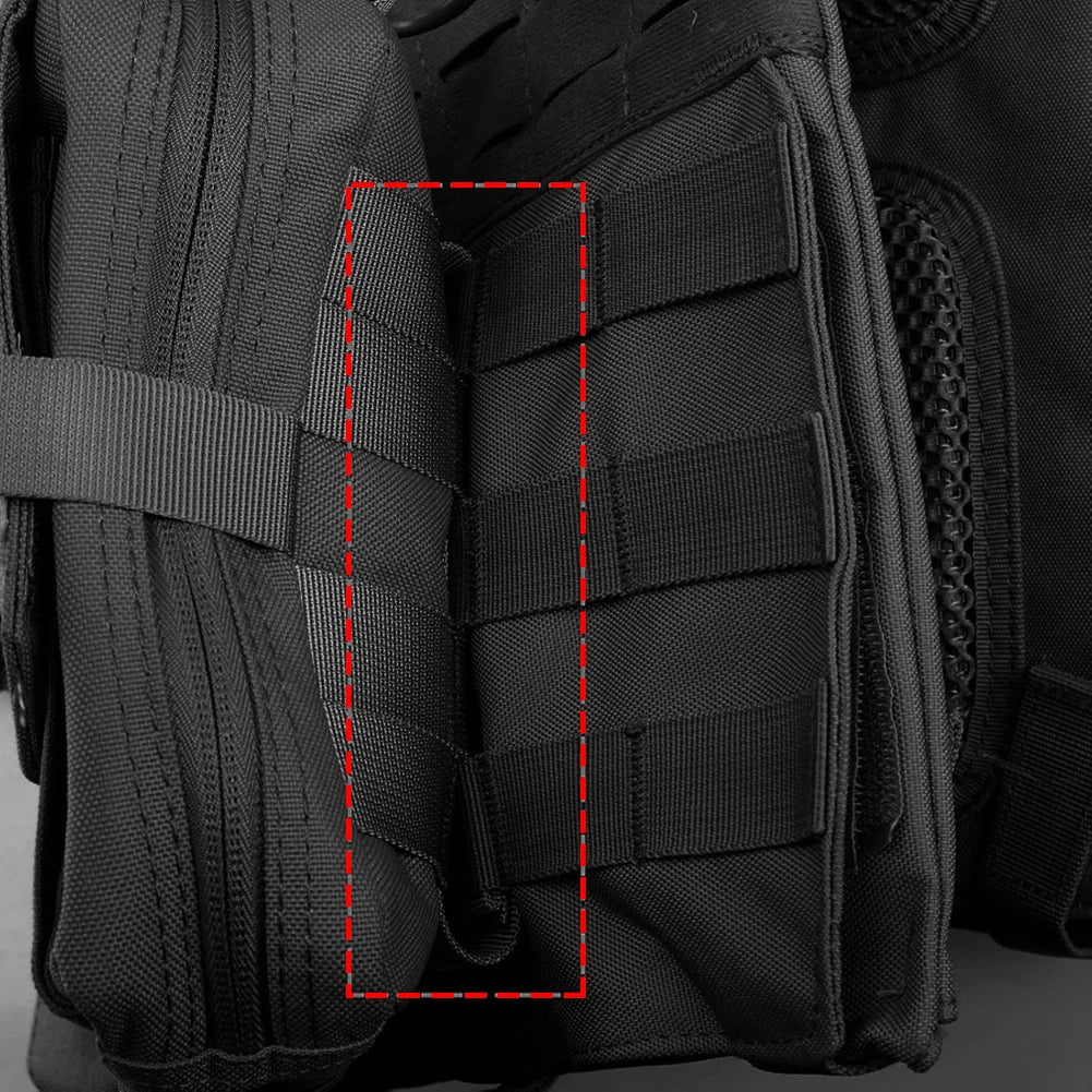 Tactical MOLLE Nylon Webbing Strap Quick-Release Buckle Clip
