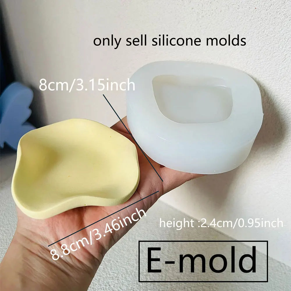 Wave Silicone Mold – Candle Holder, Trinket Tray & Incense Dish