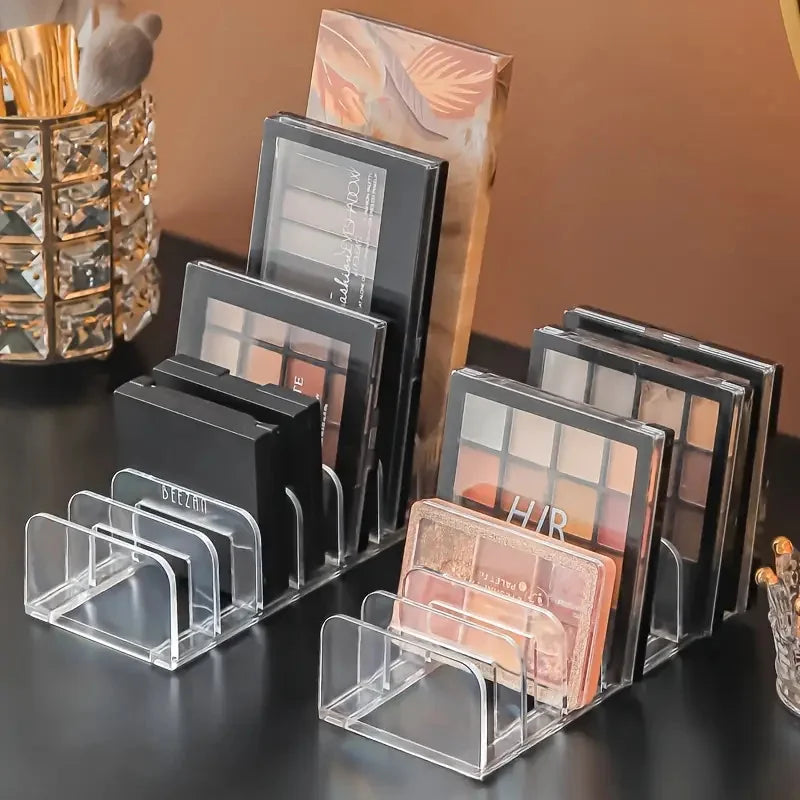 Acrylic Eyeshadow Palette Organizer – 7-Slot Makeup Storage Rack