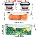 8-Piece Airtight Food Storage Containers – Fridge Organizer Set