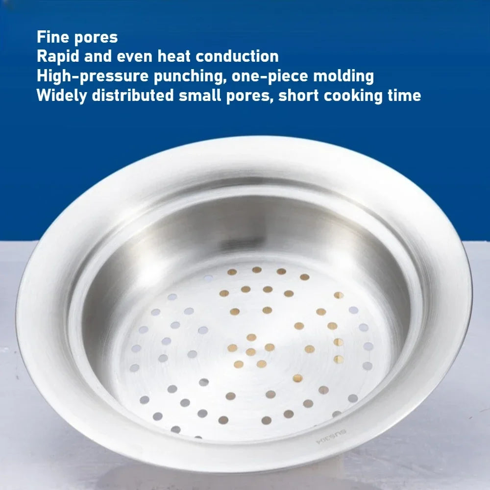 Stainless Steel Steam Tray & Noodle Drainer for Pot