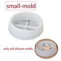 Striped Silicone Mold – Concrete Bowl, Candle & Flowerpot DIY