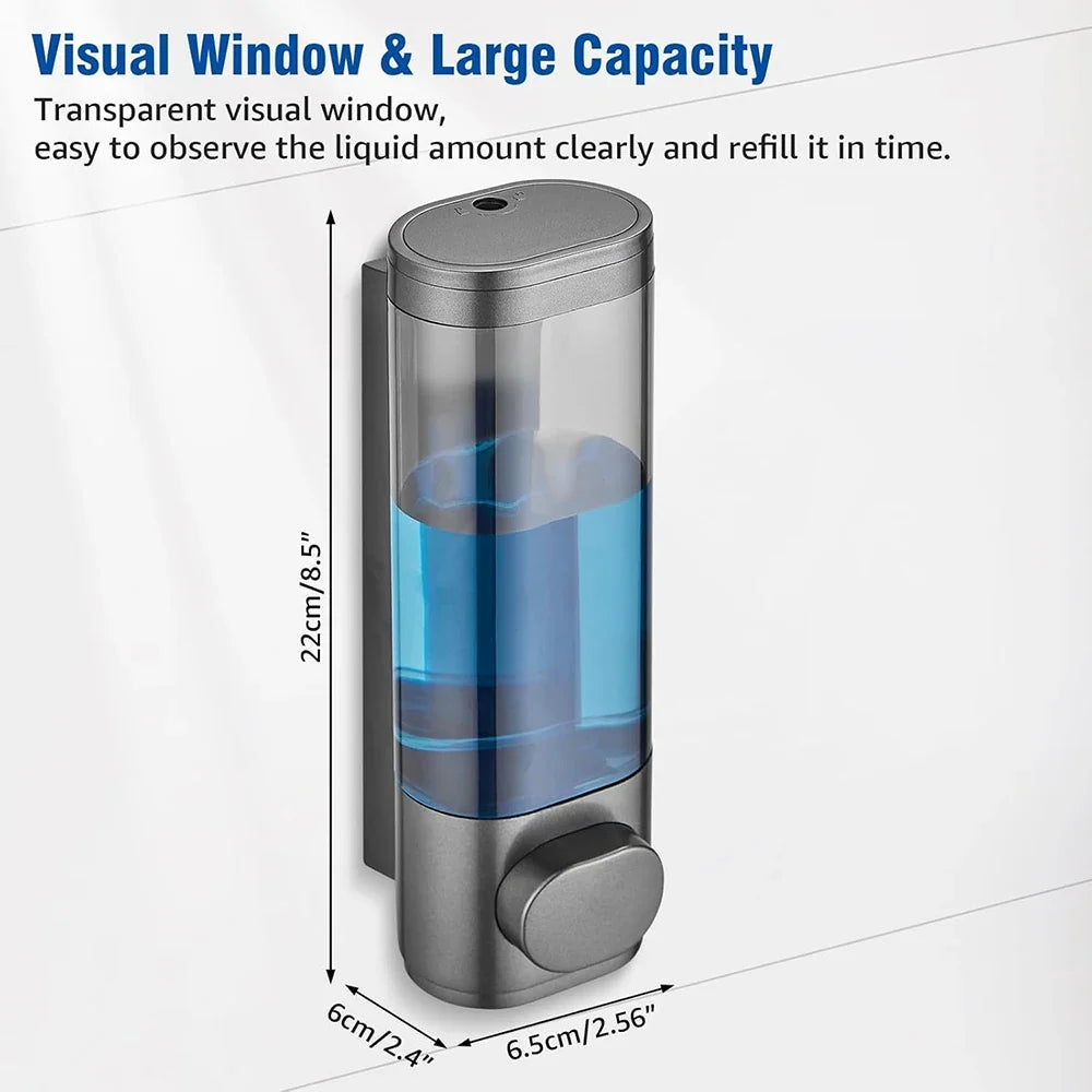 300ml Wall-Mounted Manual Liquid Soap Dispenser | Bathroom