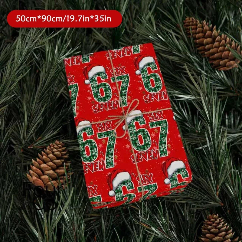 Kids' Christmas Wrapping Paper – Fun Santa Print Gift Wrap