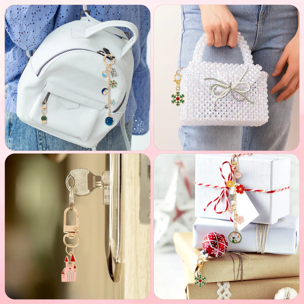 532Pcs DIY Keychain Making Kit – 196 Alloy Charms & Tools