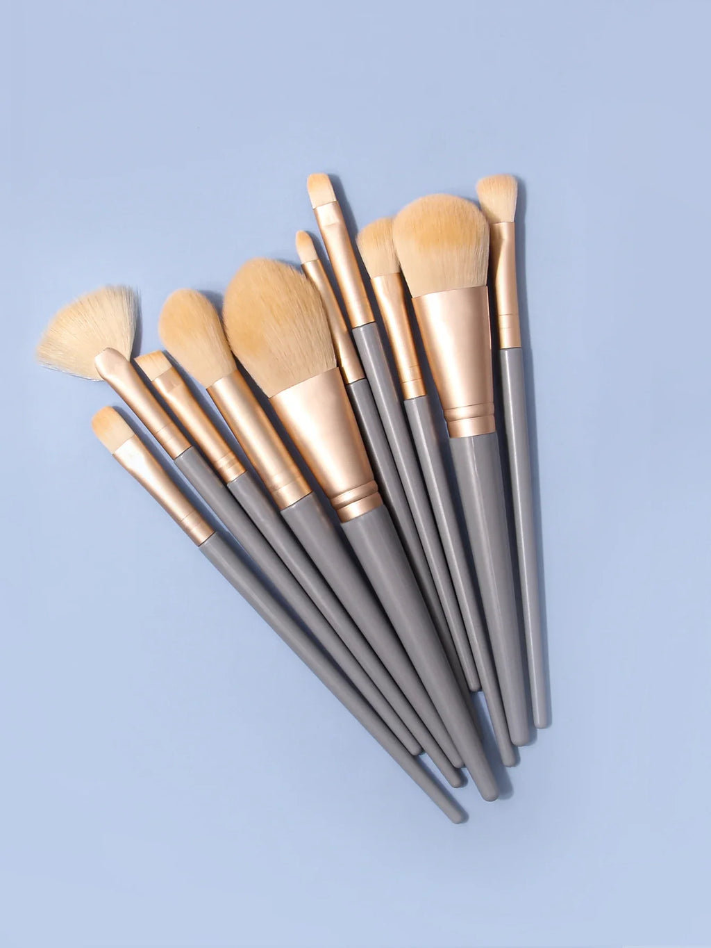 10-Piece Makeup Brush Set – Eyeshadow, Contour & Blush