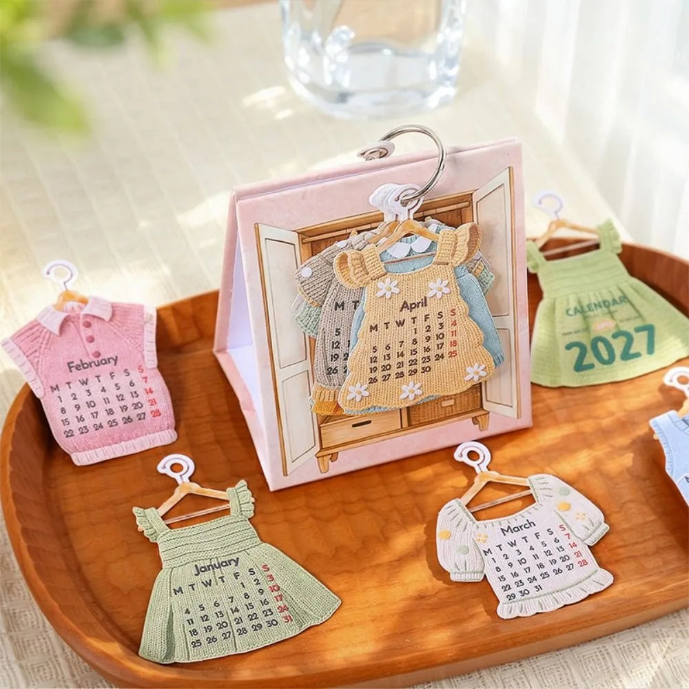 Mini 2027 Desk Calendar – Monthly Flip Table Calendar