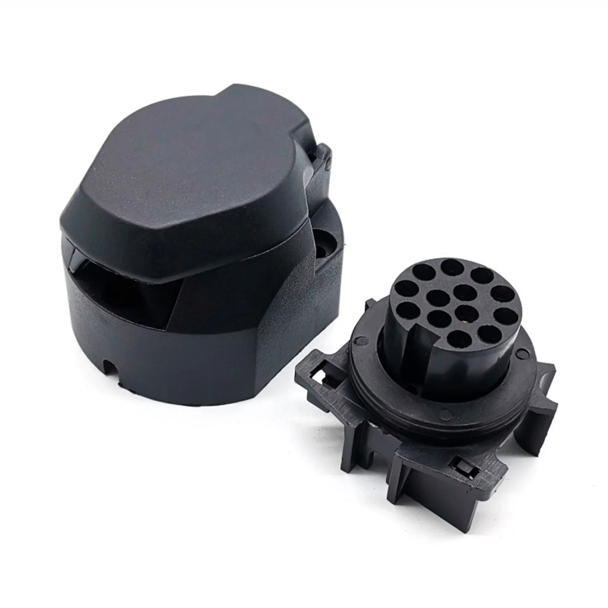 12V 13-Pin Trailer Connector Socket & Plug Adapter for RV Caravan