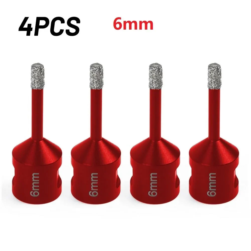 DAZZLEEX 4-Pack 6mm Diamond Drill Bits – Tile Marble M14 Thread
