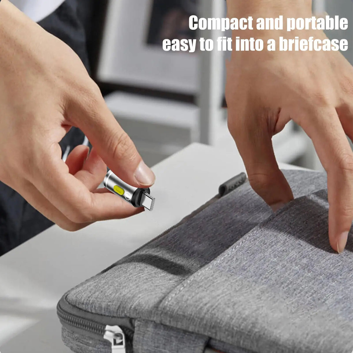 Type-C Rechargeable LED Pocket Flashlight – Waterproof Torch