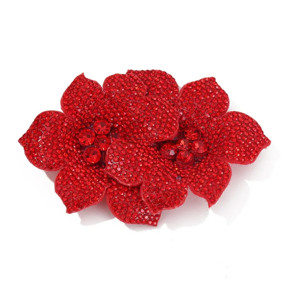 3D Camellia Rhinestone Flower Patch for DIY Sewing & Crafts