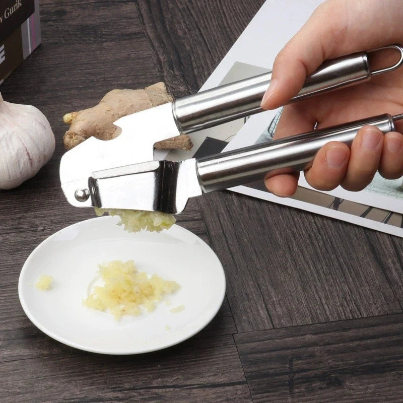 Stainless Steel Garlic Press & Bottle Opener – BEQ Kitchen Tool