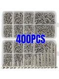 400pcs M2 Self-Tapping Screws Assortment Kit | Phillips Head