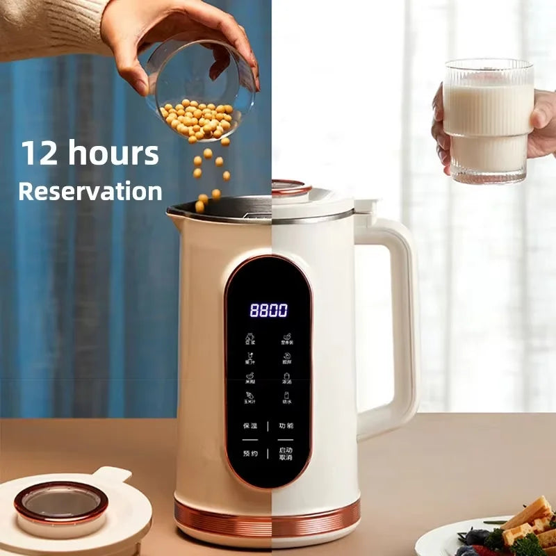 Donirt 1500ml Soy Milk Maker – 10-Blade Blender & Juicer