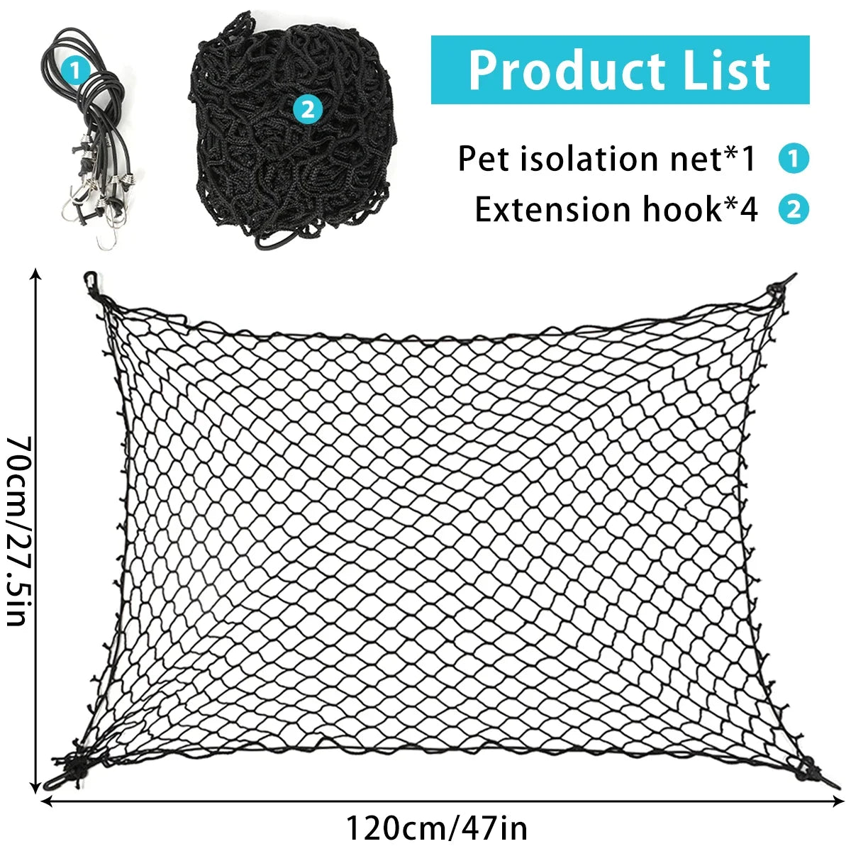 Retractable Mesh Pet & Baby Safety Gate – Foldable Barrier