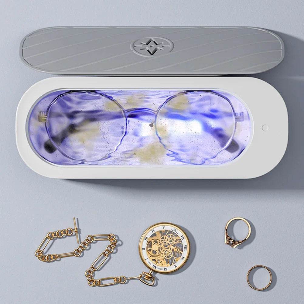 Ultrasonic Cleaner USB Rechargeable & Battery | Jewelry Glasses