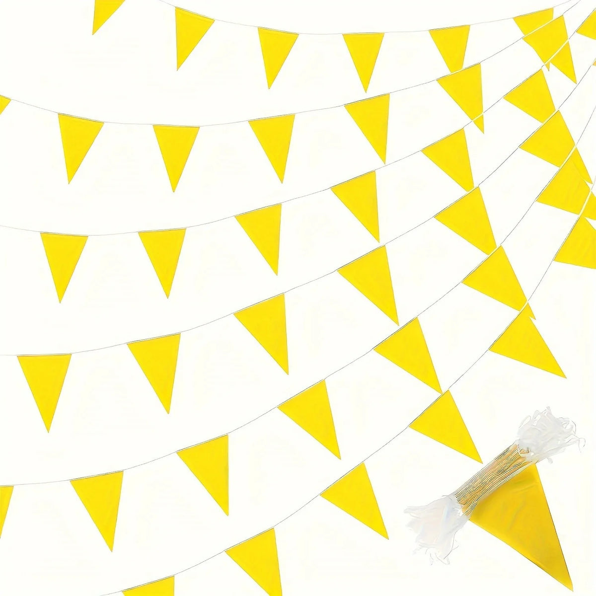 Rose Pink Pennant Banner 33ft DIY Bunting Flags | Party Decor