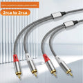 Double RCA Audio Cable – 2 Pairs for TV, Amplifier & Speaker