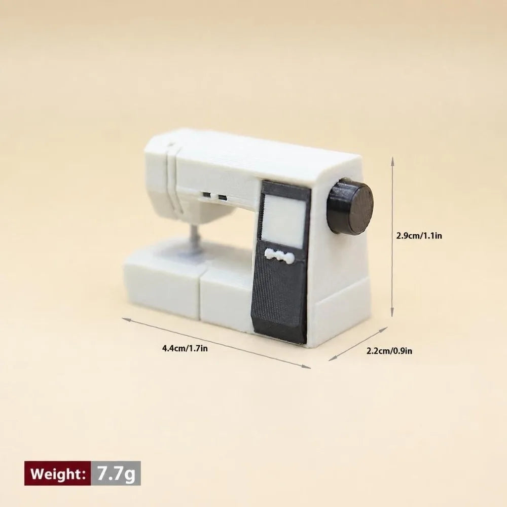 Miniature Dollhouse Sewing Machine Model – Realistic Accessory