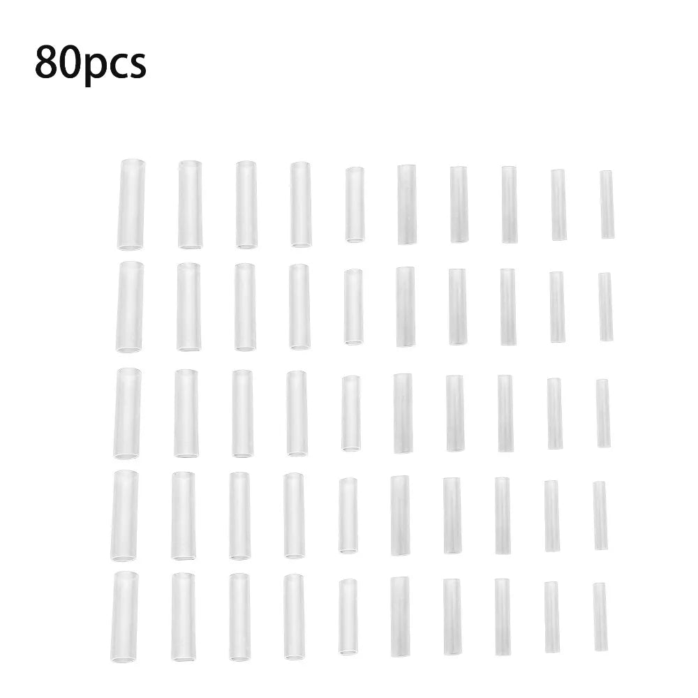 80pcs Silicone Grafting Sleeve Tubes – Flexible Budding Tool