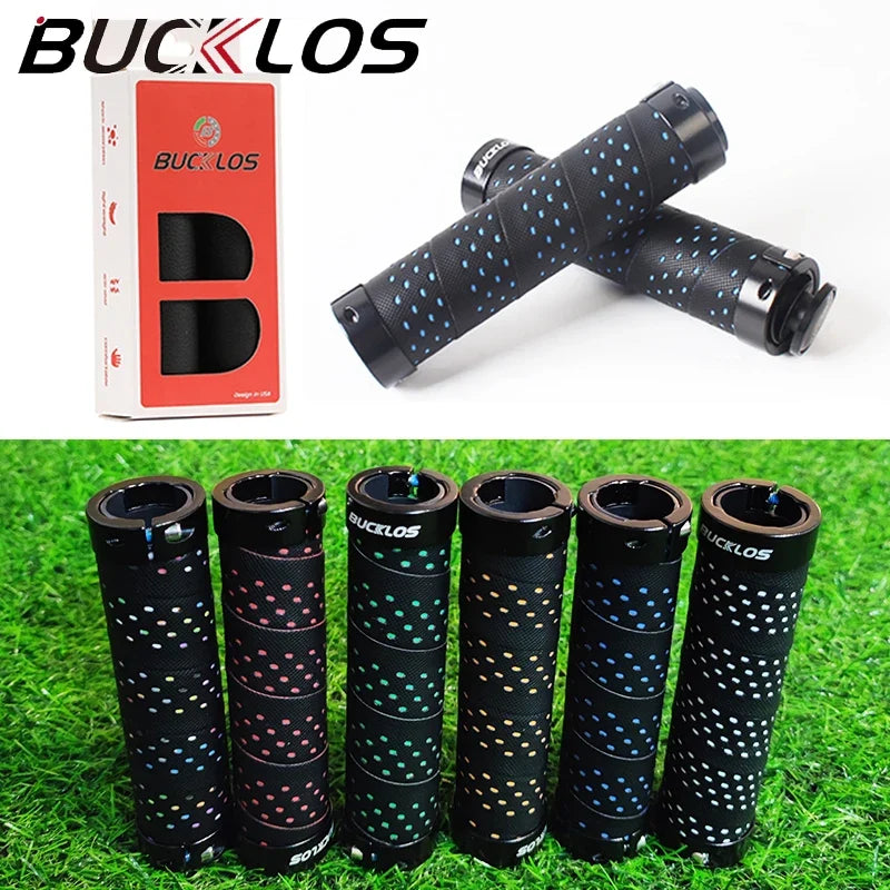 BUCKLOS MTB Bike Handlebar Grips – Aluminum Double Lock-On