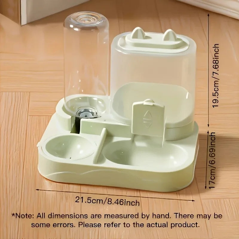 2-in-1 Automatic Cat Feeder – Dry, Wet & Water Separation