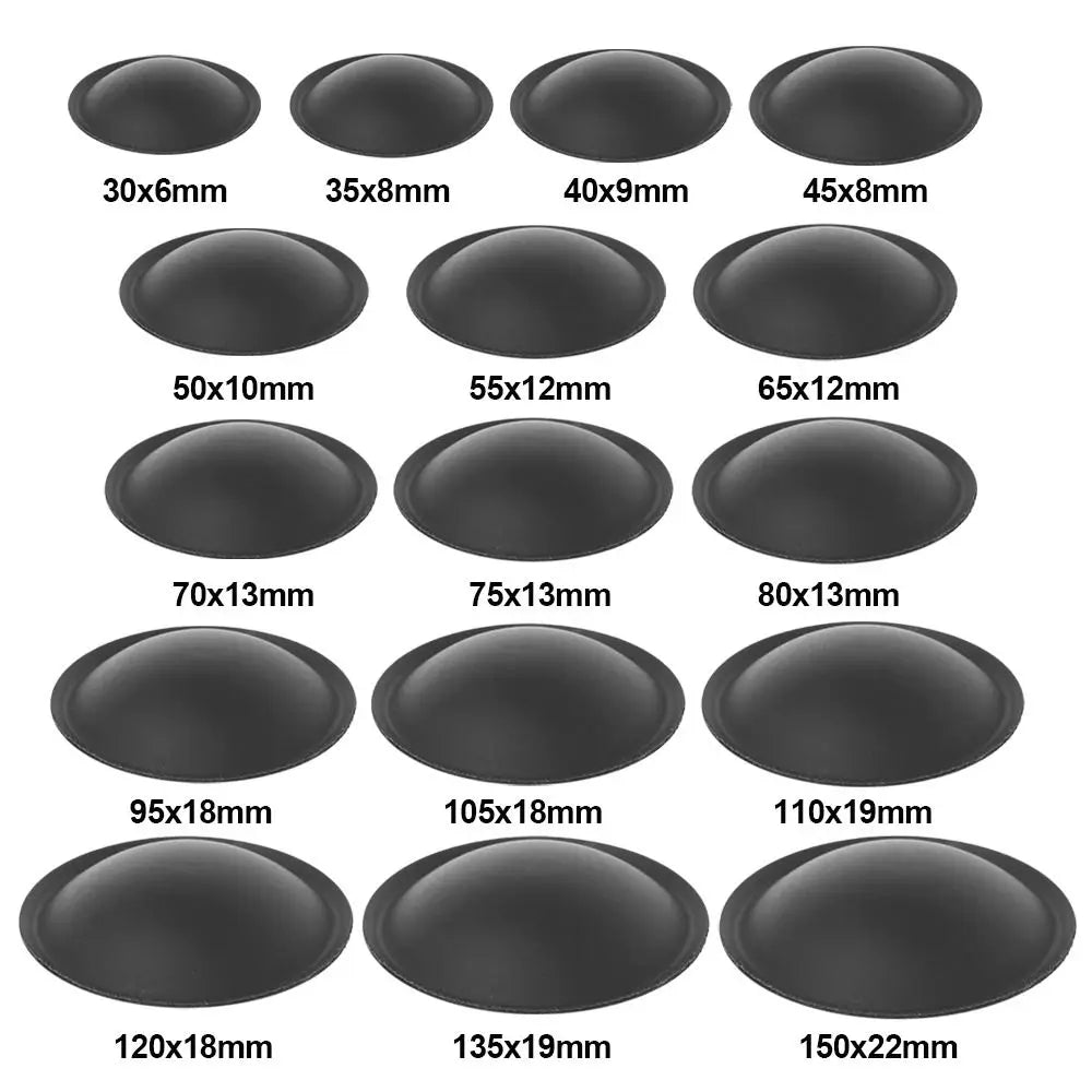 PP Black Speaker Dust Cap 30–150mm Woofer Cone Cover