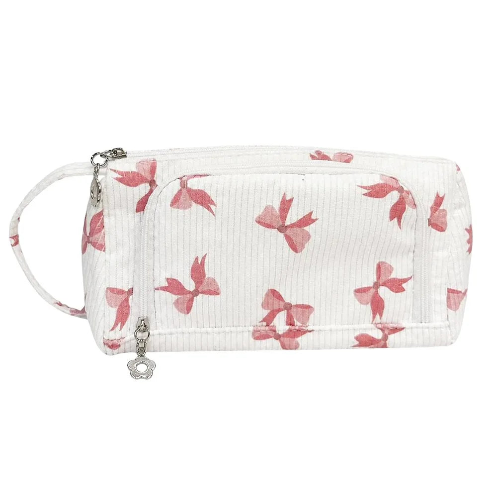 Large Canvas Pencil Case – Big Capacity Stationery Pouch