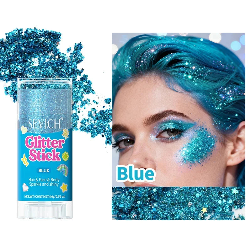 Shimmer Glitter Stick – Hair, Face & Body Makeup Gel | Sevich