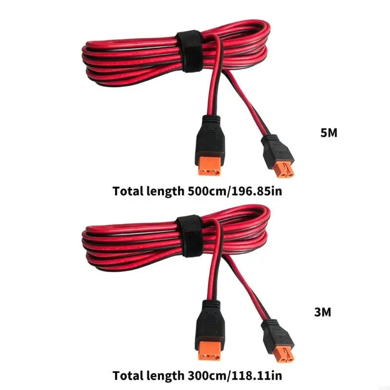 XT60i Male to Female Extension Cable 12AWG PVC – Solar Camping