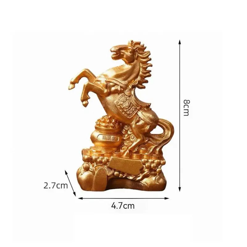 2026 Year of the Horse Feng Shui Zodiac Resin Sculpture
