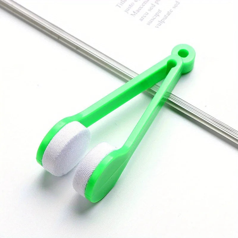 Microfiber Glasses Cleaning Brush & Wipe Tool – 1 or 3 Pack